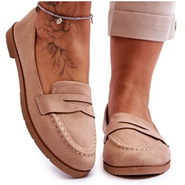 PS1 Komfortable ruskind Loafers til kvinder Dark Beige Lucca