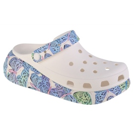 Træsko Crocs Classic Crush Butterfly Sandal W 208258-94S hvid