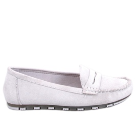 BM Anaya Grey ruskind loafers til kvinder grå