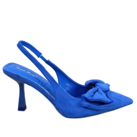 BM Shirley Blue Pumps med åben hæl blå