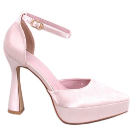 Carlie Champagne platform pumper beige