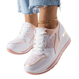Pink wedge sneakers fra Pouliotte lyserød