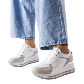 Grå wedge sneakers fra Harvé