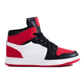 Shelovet røde high-top sneakers