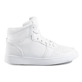 Shelovet hvide high-top sneakers