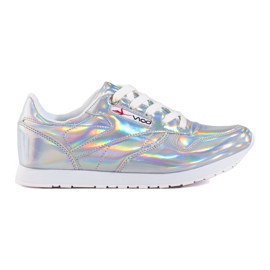 Shelovet sølv holografiske sneakers