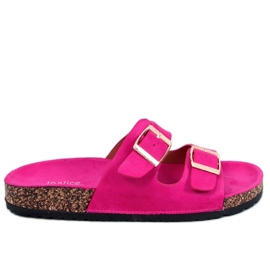 BM Byrd Fuchsia kork hjemmesko lyserød