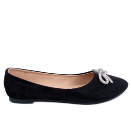 Batten Black Almond Toe Ballerinaer sort