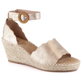 Dame espadrilles guld eVento 5425 kile sandaler gylden