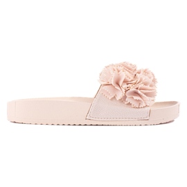 Beige platformssandaler fra Shelovet