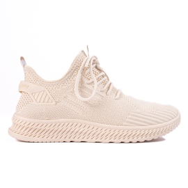 Dame tekstil beige Shelovet sportssko