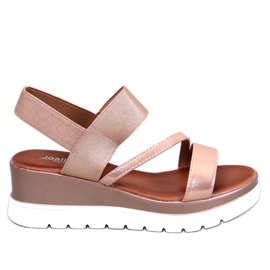 BM Carlton Champagne kile sandaler lyserød