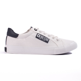 Big Star hvide sneakers til mænd JJ174259