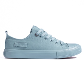 Mørkegrønne sneakers til kvinder Big Star LL274019