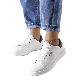 Mothé hvide øko-læder sneakers