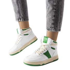 Grønne sneakers fra Robin hvid