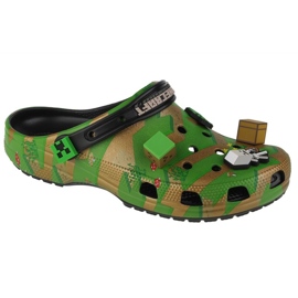 Træsko Crocs Elevated Minecraft Classic Clog 208472-90H grøn