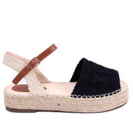 Boho Ingram Sorte espadrillesandaler