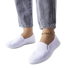 Hvide elastiske sneakers fra Gaulin