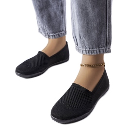 Sorte slip-on sneakers fra Mazuret