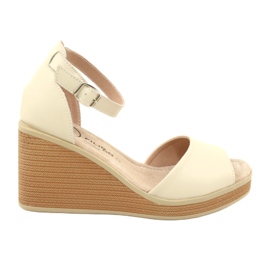Filippo DS4507 BE Lædersandaler, beige