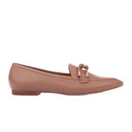 Marco Shoes Udsmykkede loafers beige