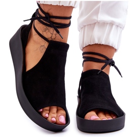 Ruskindssandaler Nicole 2743/002 Sort