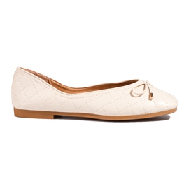 Klassiske beige Shelovet ballerinaer til kvinder