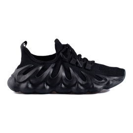 Shelovet sneakers i sort stof til kvinder