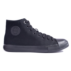 Høje sorte sneakers til mænd Big Star FF174550