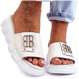 Vinceza Platform hjemmesko til kvinder med beige monroe dekoration
