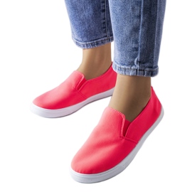 Pink tekstil slip-on sneakers fra Louisville lyserød