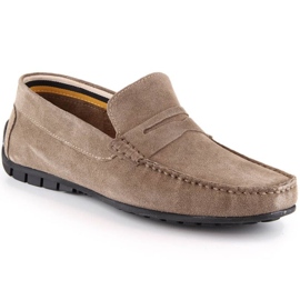 Læder loafers med ruskind Filippo M MP921 PAW442B sko beige