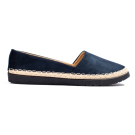 W. Potocki Dame marineblå slip on sneakers fra Potocki