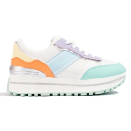 Kvinders platform sneakers flerfarvede Shelovet flerfarvet