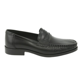Pilbut Morello mænds sorte loafers sorte 01
