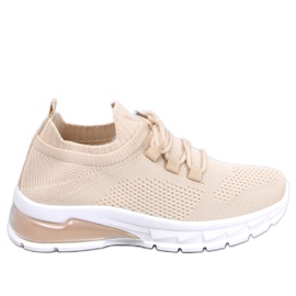 Caruso Beige strømpe sportssko