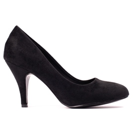 Klassiske pumps i sort ruskind fra Shelovet