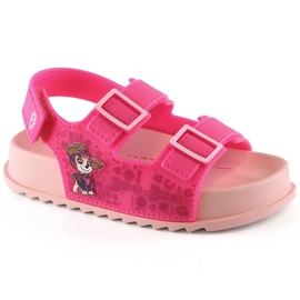 Komfortable lyserøde sandaler til piger Paw Patrol Zaxy JJ385015 07GR21BR