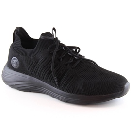 Sorte slip-on sportssko til mænd Big Star JJ174289