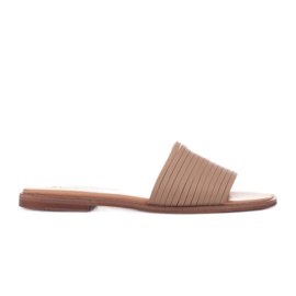 Marco Shoes Læder hjemmesko beige