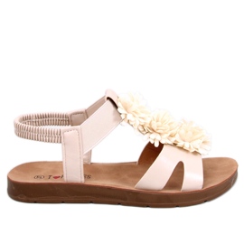 Astaire beige blomstersandaler