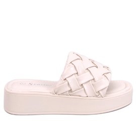 BM Inaba Beige sandaler med kile