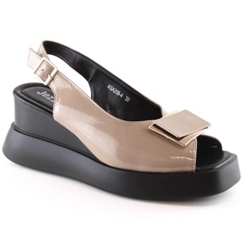 Lakerede damesandaler Jezzi SA209-4 beige