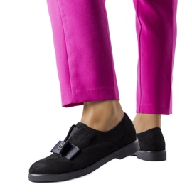 Sorte slip-on sko fra Mutton