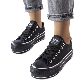 Lee Cooper LCW-22-31-0843L sorte sneakers