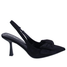 PA1 Shirley Black Pumps med åben hæl sort