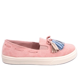 Forårssneakers med frynser Salma Pink lyserød