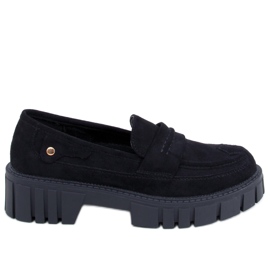 Platform loafers fra Chandra Black sort