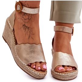 Lædersandaler Comfort Shoe Golden Verola gylden